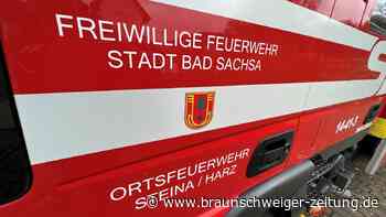 Auto brennt bei Bad Sachsa: Besitzer und Feuerwehr löschen