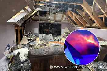 Watford lightning strike: family 'unbelievably lucky' to escape