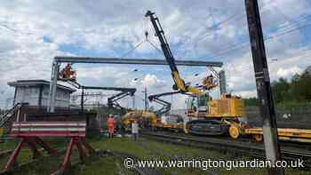 1k of new drainage installed on rail tracks at Warrington