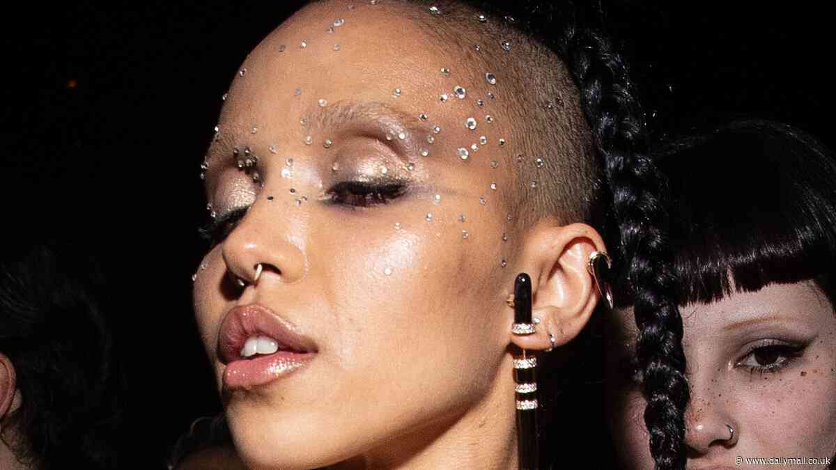 FKA twigs climbs onto a table to show off her dance moves and Doja Cat bares her breasts as stars enjoy a wild night of partying after the Met Gala
