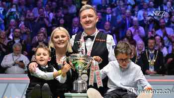 Der Brite Kyren Wilson ist erstmals Snooker-Weltmeister – es ist ein Triumph der ganzen Familie