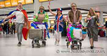 Eurovision super fans descend into singalongs on Gatwick flight to Malmo