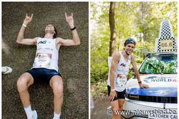 Valentin loopt 66,6 kilometer tijdens Wings for Life World Run en verbreekt Belgisch record: “Zwaarder dan een marathon”