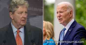 'Biden Is Scared to Death' - Sen. John Kennedy Calls Out President's Fear of Going Against 'Hamas Wing'
