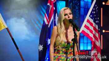 Sophie Monk horrifies Lego Masters fans as she belts out 'disrespectable' attempt at national anthem: 'WTF happened to her voice?'