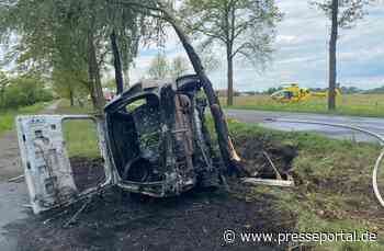 POL-LWL: Autofahrer aus brennendem PKW gerettet