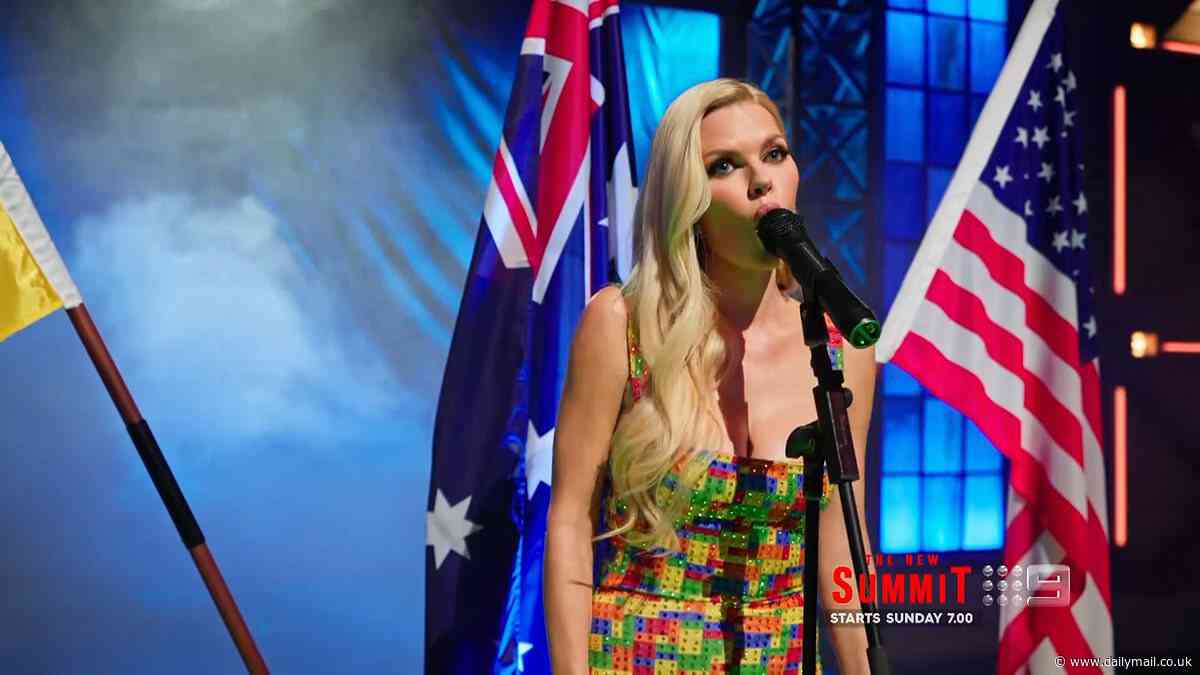 Sophie Monk horrifies Lego Masters fans as she belts out 'disrespectful' attempt at national anthem: 'WTF happened to her voice?'