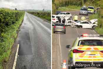 West Sussex potholes filled after Porsche driver dies