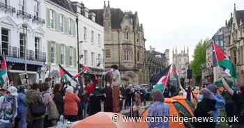 Cambridge students deliver demands to university on second day of pro-Palestine encampment