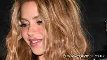 Shakira jumps off a party bus as she joins Chris Hemsworth and Matt Damon for a post-Met Gala night out at New York's Mulberry Bar