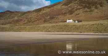 Inside the beautiful holiday cottage sat alone on Wales' world famous bay that blew Alex Jones away