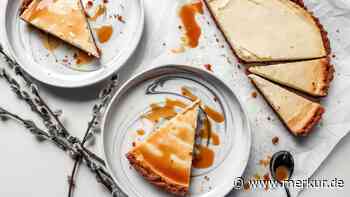 Köstlicher Kuchengenuss: Cremiger Käsekuchen mit knusprigem Keksboden