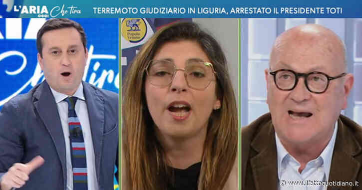 Arresto Toti, l’ex M5s Castelli (ora con Cateno De Luca) cita Emiliano e accusa: “Conte? Incoerente”. Scontro con Parenzo e Sergio Rizzo