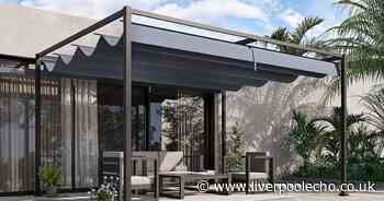 Stunning garden pergola with retractable canopy worth £400 now less than £140 in huge Wowcher deal