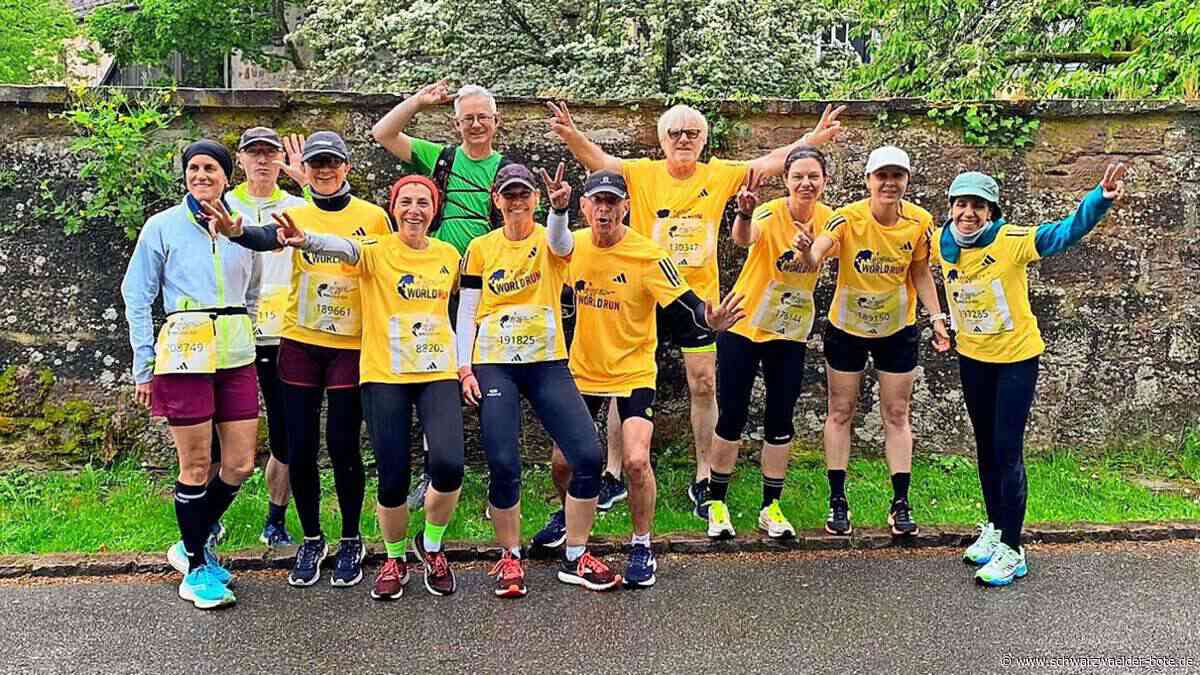 „Wings for Life“ in Wildberg: 14 Läufer schaffen 170 Kilometer für den guten Zweck