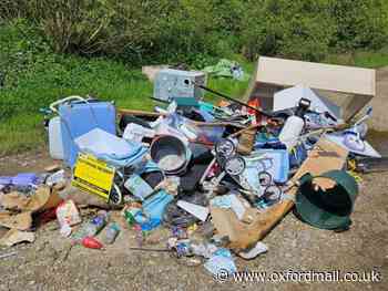 Oxfordshire fly tipping sees washing machine dumped