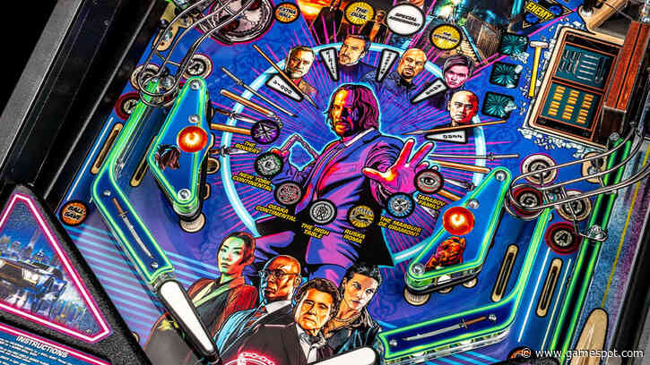 This $13,000 John Wick Pinball Table Comes With A Piece Of His Suit