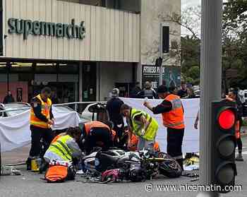 Collision au Cannet: la jeune motarde est décédé, le conducteur de la voiture en garde à vue