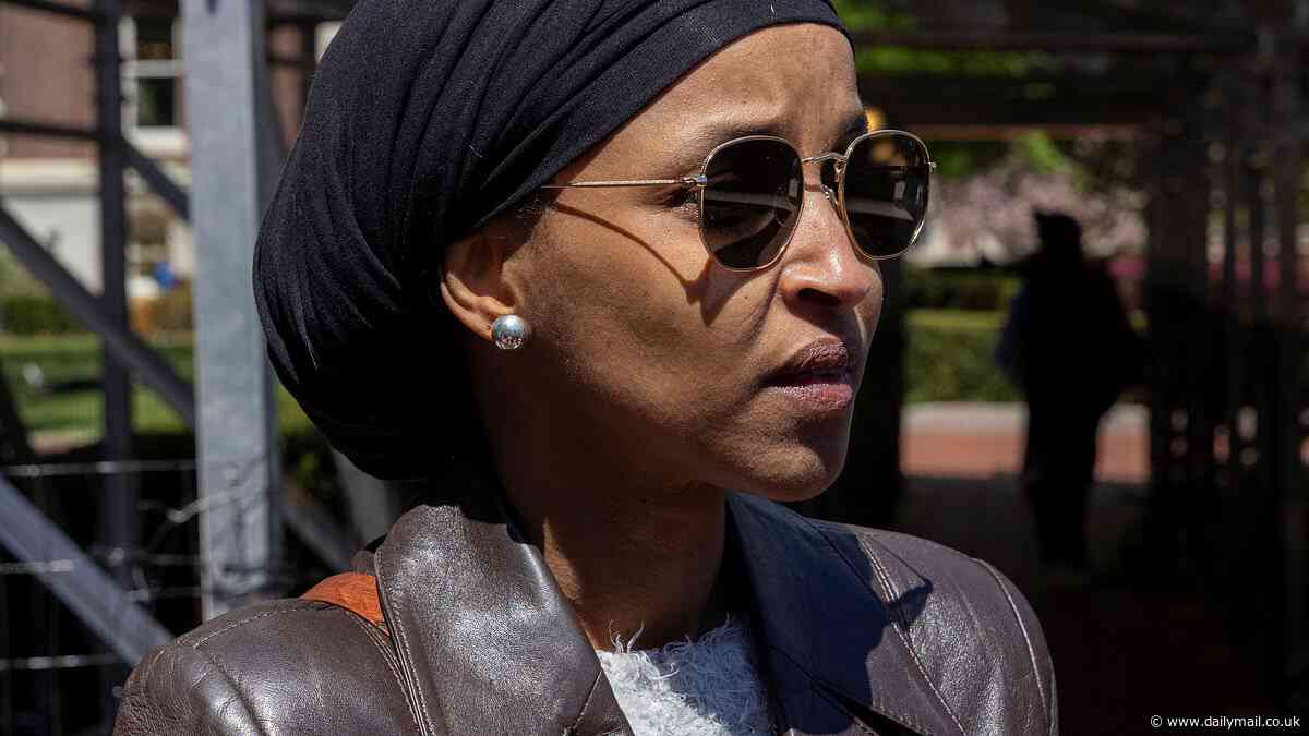 Squad's Ilhan Omar to be CENSURED for calling Jewish students 'pro-genocide' at Columbia anti-Israel rally where her own daughter was arrested