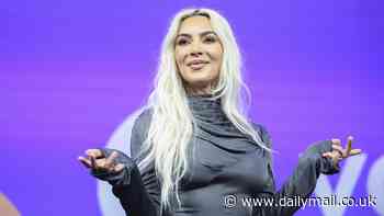 Kim Kardashian is interrupted by free Palestine protester as she speaks at OMR business festival in Hamburg where she received '€1,000,000 fee' just hours after her shock appearance Met Gala red carpet
