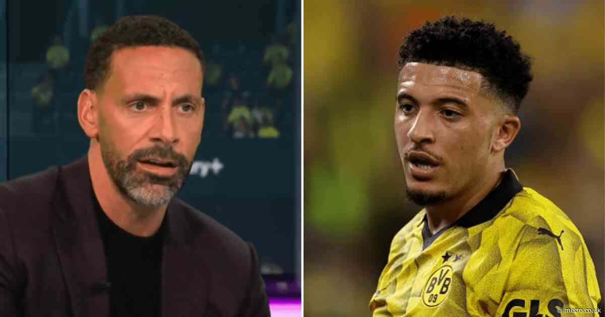 Rio Ferdinand reveals the ‘only way’ Jadon Sancho will return to Manchester United