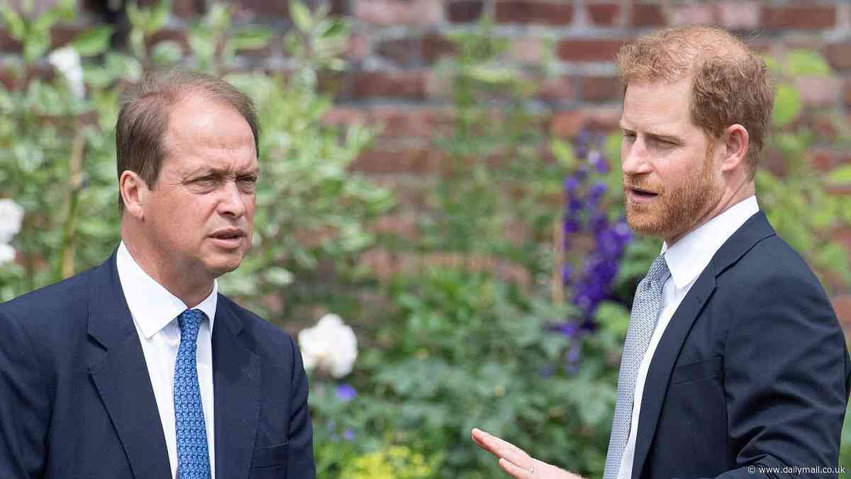 'Snubbed' Prince Harry settles for dinner with city financier Guy Monson after his father told him he was too busy to see him during UK visit: Experts say move shows depth of divide between King and his son