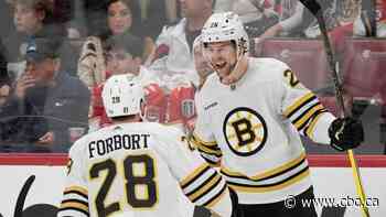 Baby in the morning, goal in the evening, Bruins' Carlo has big playoff day
