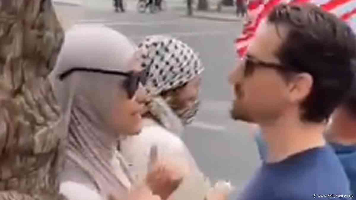 Pro-Israel ASU faculty member is suspended over video of him getting in face of Muslim woman during protest