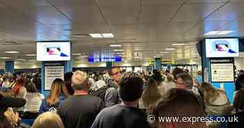 UK airport chaos LIVE: Thousands of passengers stuck in queues amid border control issue