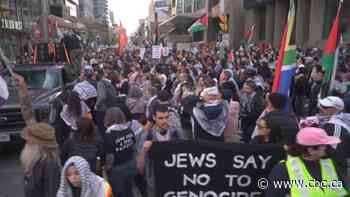 3,000 march in Toronto in support of Palestinian people, police estimate