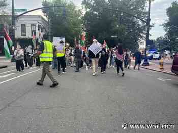 'Not going to stop': Protesters march in Raleigh, calling for ceasefire in Gaza