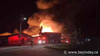 Huge structure fire at Stradwick's (VIDEO)