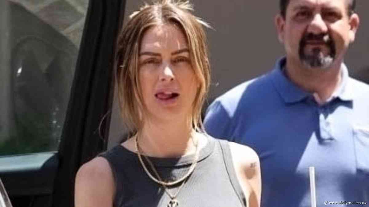 Pregnant Lala Kent goes make-up free as she arrives at luxury Beverly Hills hotel... ahead of explosive Vanderpump Rules finale