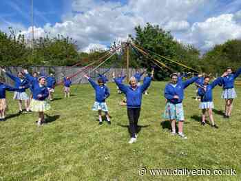 The Four Horseshoes pub in Nursling hosted maypole dancing