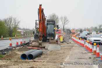 A27 near Lancing to be closed for full weekend this Friday