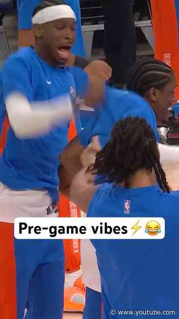 Great Mic’d Up Moments In OKC prior to game 1 vs the Mavericks! 😂🔥|#Shorts