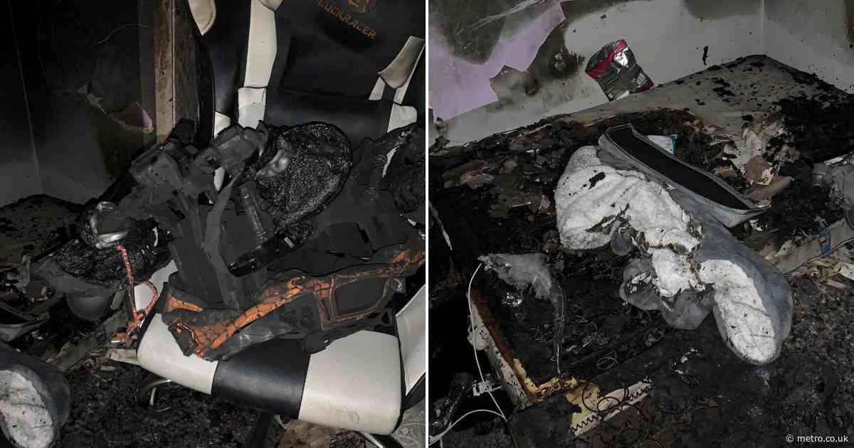 Family’s home burnt down after charging vape explodes