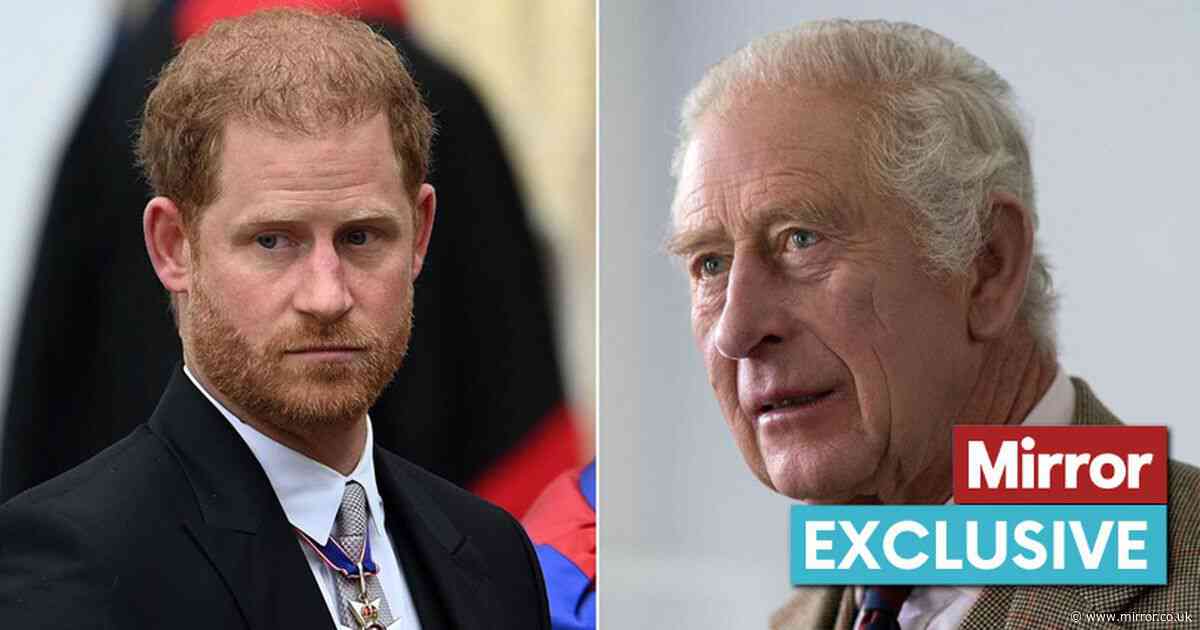 Prince Harry is 'masking his anger and bitterness over King Charles' rejection of visit'
