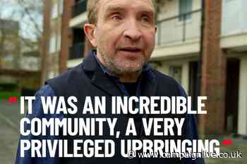 Shelter celebrates social housing in campaign starring Eddie Marsan and Suggs