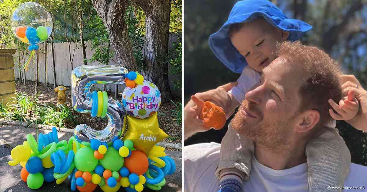 Meghan and Harry throw colourful backyard party for son Archie’s 5th birthday at Montecito mansion