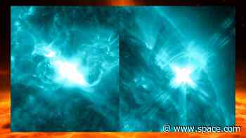 Sun explodes in a flurry of powerful solar flares from hyperactive sunspots (video)