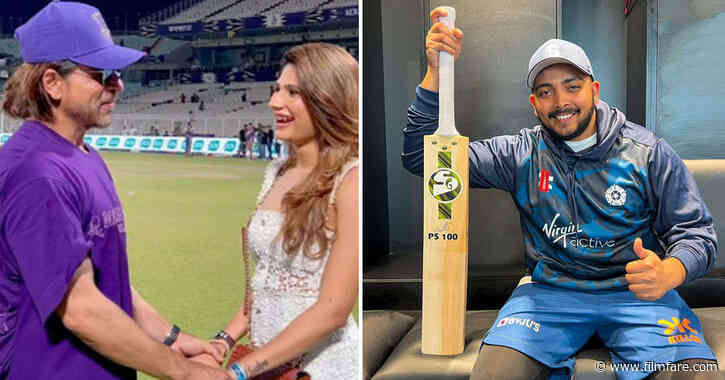 SRK hugs cricketer Prithvi Shawâs rumoured girlfriend Nidhi Tapadia