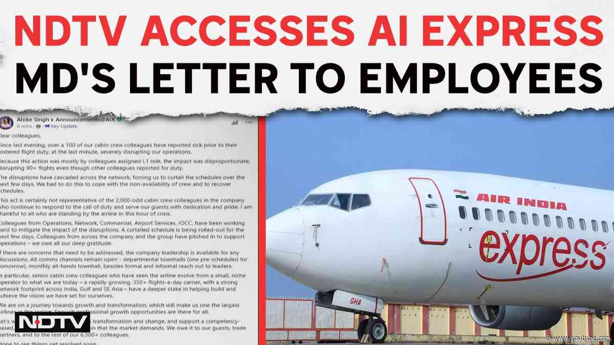 Air India Express Crew Strike | Labour Commissioner Slams Tatas, Accuses AI Express Of Mismanagement