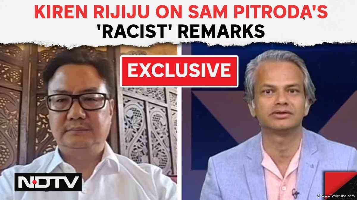 Sam Pitroda News | Kiren Rijiju Slams Congress, Sam Pitroda: "No Point Seeking Apology..."