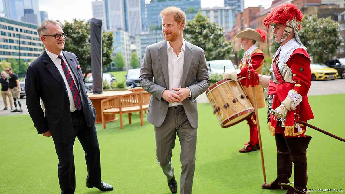 Harry is forced to admit King Charles is too busy with 'various other priorities' as Duke's reunion hope with his cancer-stricken father is dashed as he flies into Britain for Invictus Games event