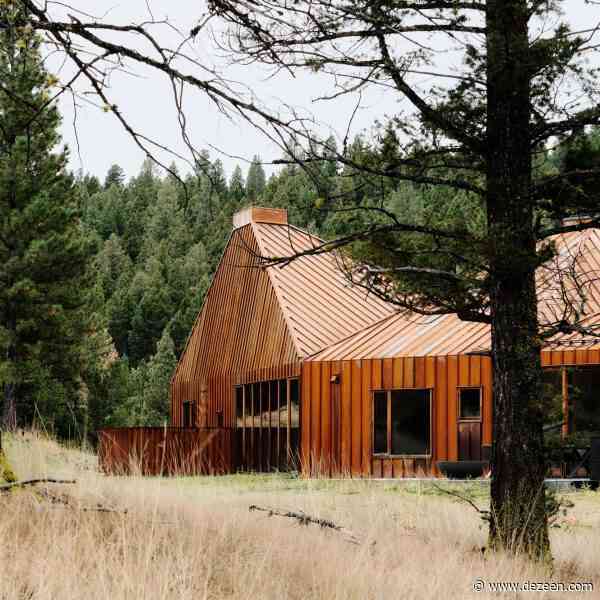 TW Ryan Architecture clads pyramidal Montana house in weathering steel