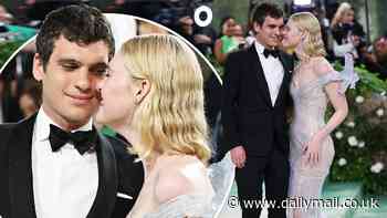 Elle Fanning, 26, and boyfriend Gus Wenner, 34, cuddle on the carpet of the Met Gala... before she calls the evening 'unforgettable'