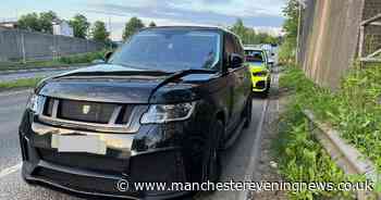 Range Rover stopped in Salford over tinted plates before man is arrested for 'drug driving'