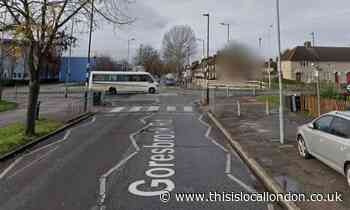 Goresbrook Road, Dagenham: woman injured in car crash