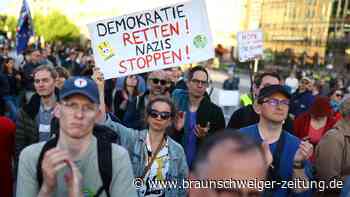 Kundgebung auf Braunschweigs Burgplatz „für friedliche Demokratie“